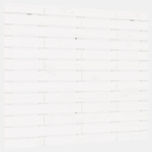 Cabeceira - Cabeceira de cama de parede 126x3x91,5cm madeira de pinho maciça branco