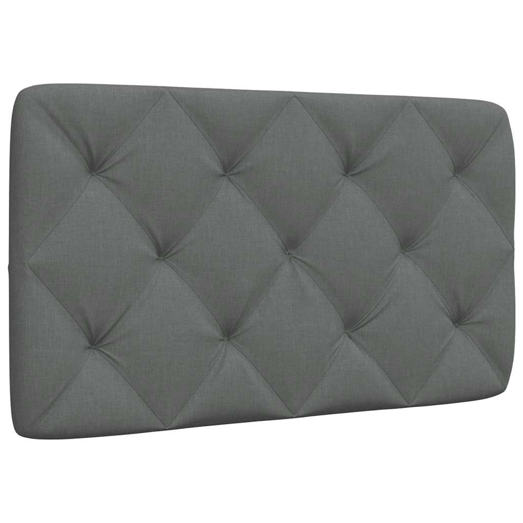 cabecero cama - mueble cabecero acolchado tela gris oscuro 90 cm