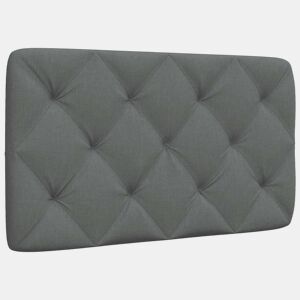 Almofadão de Cabeceira - Cabeceira de cama 90 cm tecido cinzento-escuro