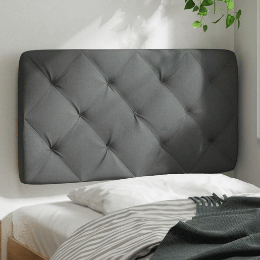 Almofadão de Cabeceira - Cabeceira de cama 90 cm tecido cinzento-escuro