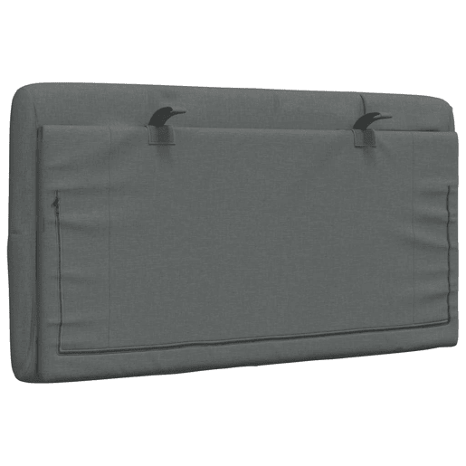 Almofadão de Cabeceira - Cabeceira de cama 90 cm tecido cinzento-escuro