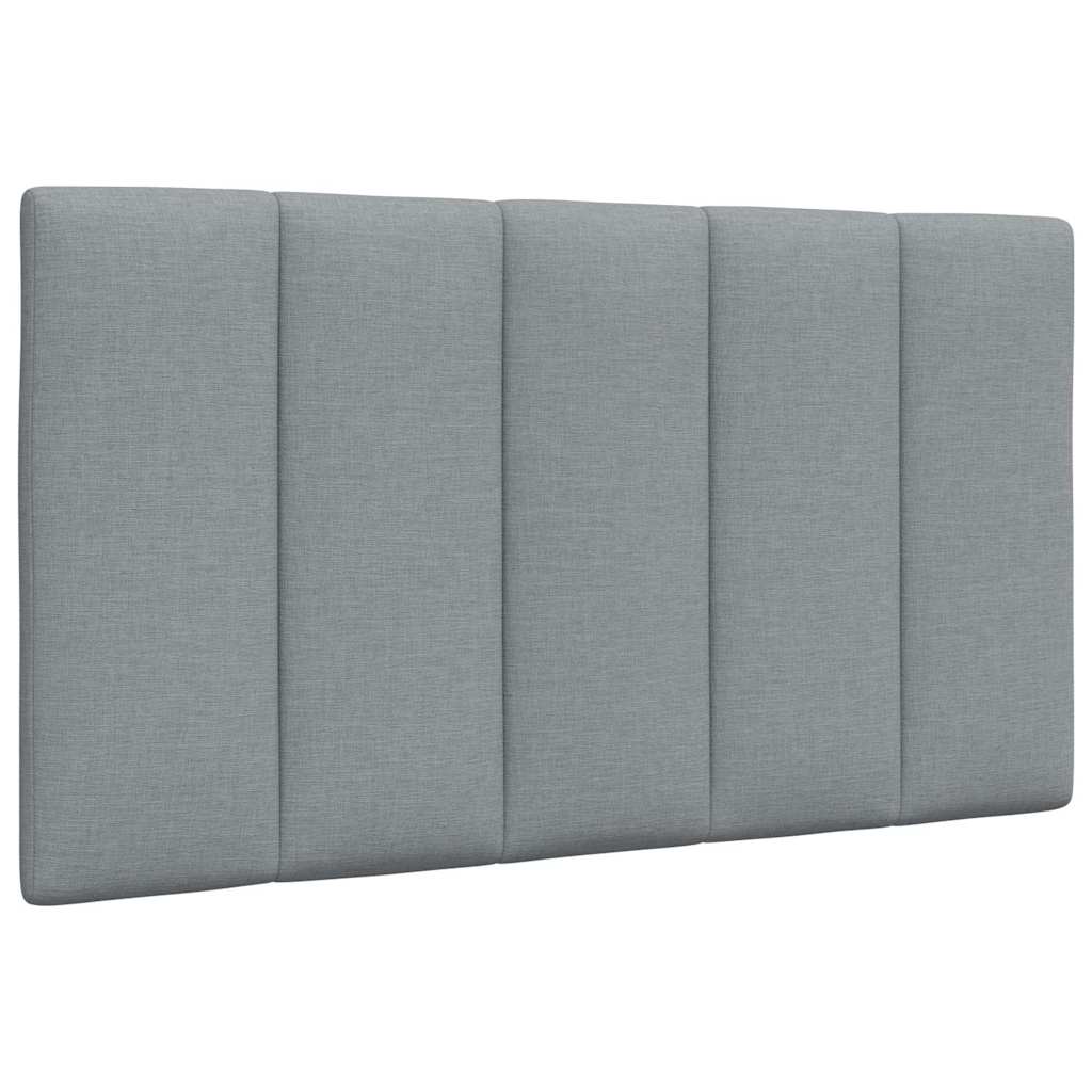 Cabecero cama - mueble cabecero acolchado tela gris claro 80 cm
