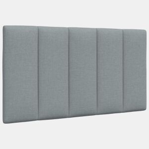 Almofadão de Cabeceira - Cabeceira de cama 80 cm tecido cinzento-claro