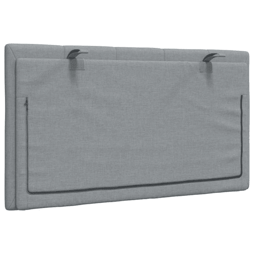 Almofadão de Cabeceira - Cabeceira de cama 80 cm tecido cinzento-claro