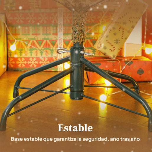 HOMCOM Árvore de Natal Artificial 180 cm Árvore de Natal Nevada Abeto Artificial com 1207 Ramos Base Dobrável e Fácil de Montar Decoração para Casa Escritório Festas Verde