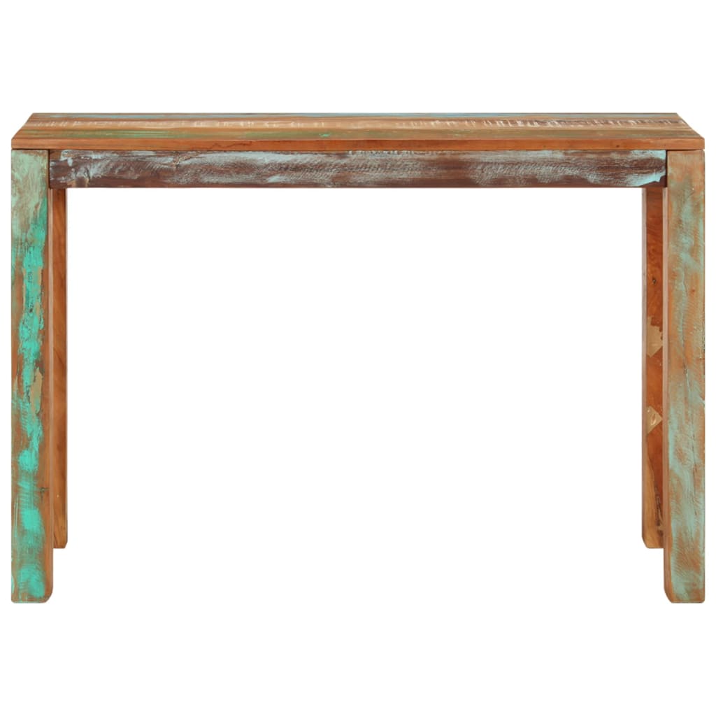 Mesa consola - mesa de entrada de madera maciza reciclada 110x35x76 cm