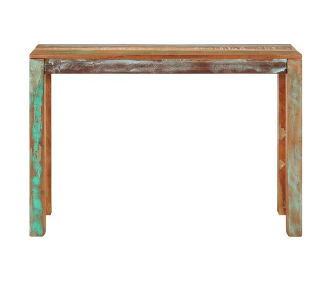 Mesa consola - mesa de entrada de madera maciza reciclada 110x35x76 cm