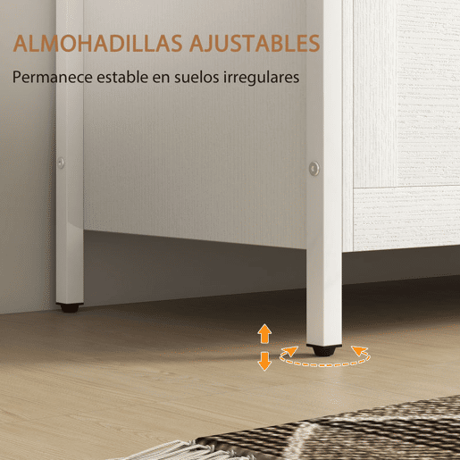 HOMCOM Baú de Armazenamento para Dormitório 95L Baú de Arrumação com Tampa Banco de Armazenamento Versátil com Dobradiça de Segurança para Corredor Sala de Estar 80x40x50 cm Branco