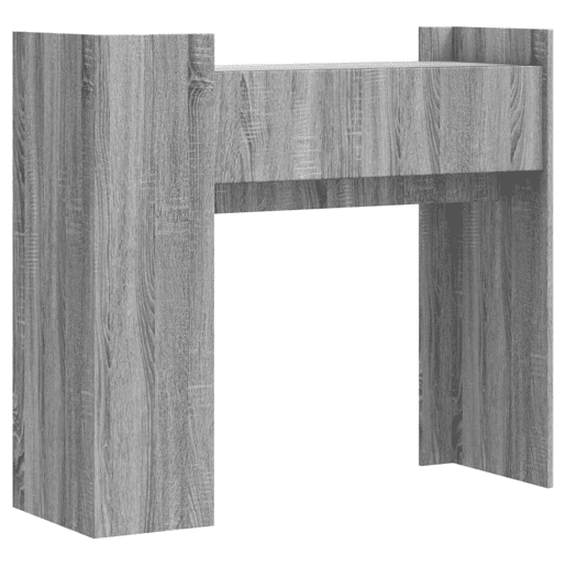 Mesa Consola - Mesa De Entrada 100x35x90 cm derivados de madeira cinzento sonoma