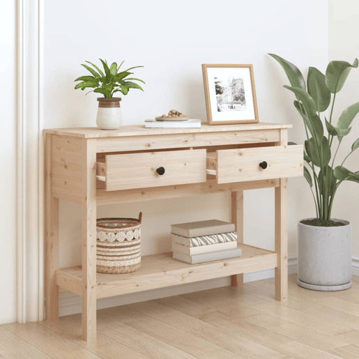 Mesa Consola - Mesa De Entrada 100x35x75 cm madeira de pinho maciço