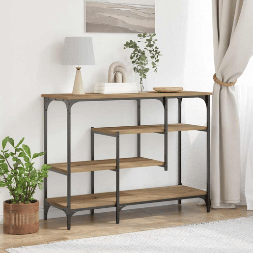 Mesa Consola - Mesa De Entrada carvalho artisiano 100 x 35 x 75 cm