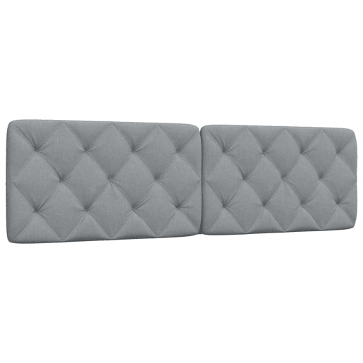 Almofadão de Cabeceira - Cabeceira de cama 180 cm tecido cinzento-claro