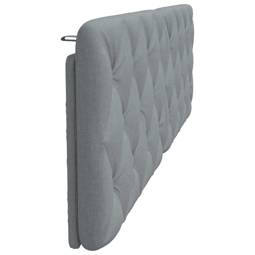 Almofadão de Cabeceira - Cabeceira de cama 180 cm tecido cinzento-claro