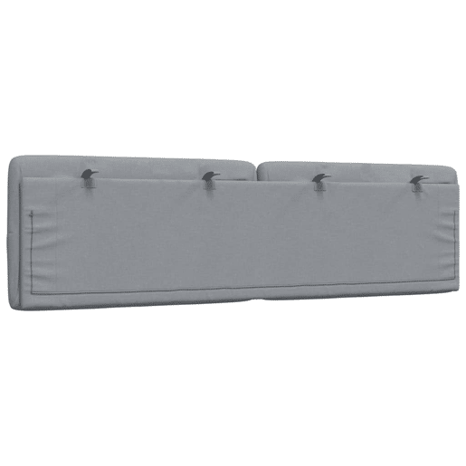 Almofadão de Cabeceira - Cabeceira de cama 180 cm tecido cinzento-claro