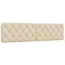 Almofadão de Cabeceira - Cabeceira de cama 200 cm tecido creme