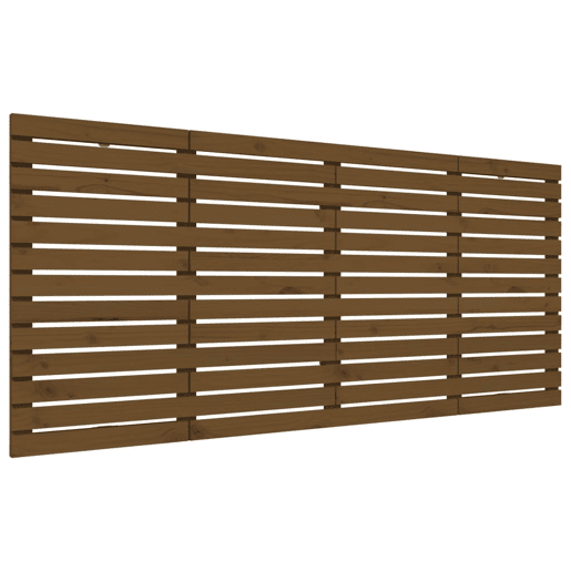 Cabeceira - Cabeceira de cama de parede 166x3x91,5 cm pinho maciço castanho-mel