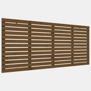 Cabeceira - Cabeceira de cama de parede 166x3x91,5 cm pinho maciço castanho-mel