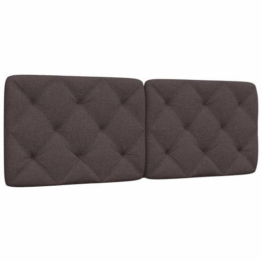 Almofadão de Cabeceira - Cabeceira de cama 120 cm tecido castanho-escuro