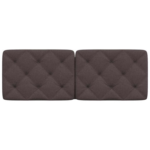 Almofadão de Cabeceira - Cabeceira de cama 120 cm tecido castanho-escuro
