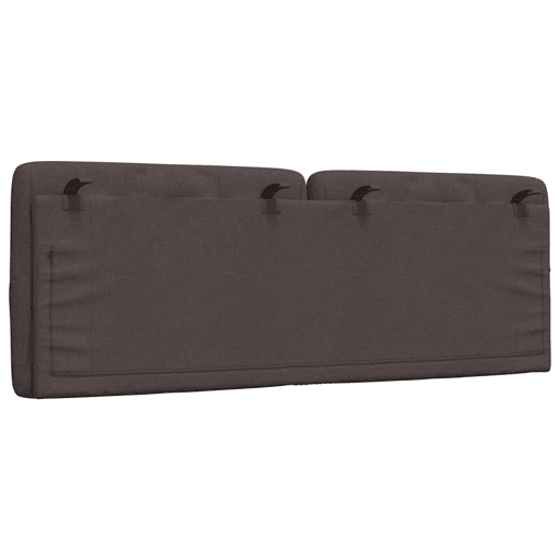 Almofadão de Cabeceira - Cabeceira de cama 120 cm tecido castanho-escuro