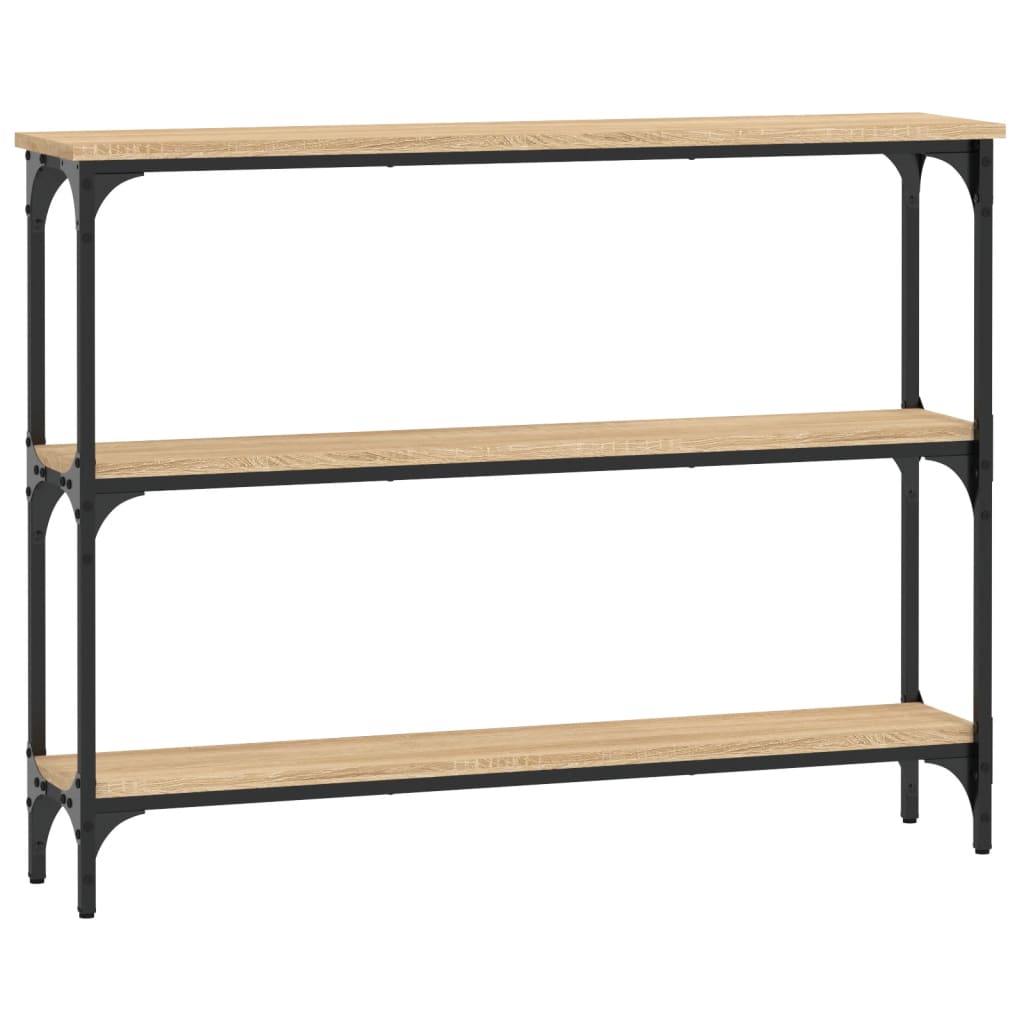 Mesa consola - mesa de entrada madera de ingeniería roble sonoma 100x22,5x75 cm