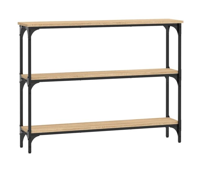 Mesa consola - mesa de entrada madera de ingeniería roble sonoma 100x22,5x75 cm