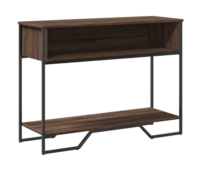 Mesa consola - mesa de entrada madera de ingeniería marrón roble 100x35x74,5 cm