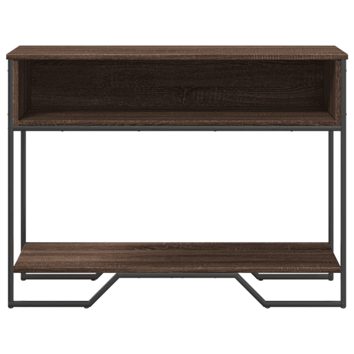 Mesa Consola - Mesa De Entrada 100x35x74,5 cm derivados madeira carvalho castanho
