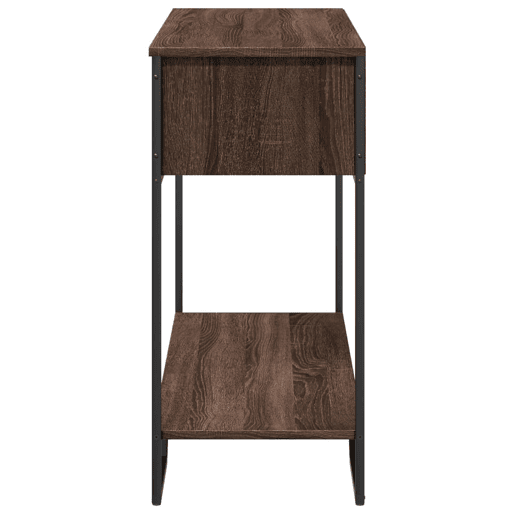 Mesa Consola - Mesa De Entrada 100x35x74,5 cm derivados madeira carvalho castanho