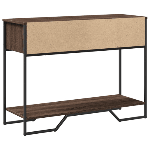 Mesa Consola - Mesa De Entrada 100x35x74,5 cm derivados madeira carvalho castanho