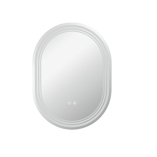 kleankin Espelho Casa de Banho com Iluminação 70x50 cm Espelho de Parede com 3 Cores de Luz Brilho Ajustável Função Anti-Embaciamento Função Memória Interruptor Tátil IP44 Hotizontal ou Vertical