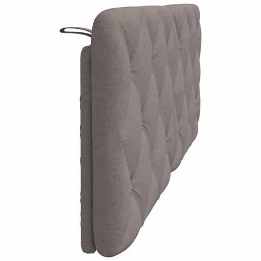 Almofadão de Cabeceira - Cabeceira de cama 140 cm tecido cinzento-acastanhado