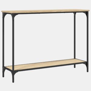 Mesa Consola - Mesa De Entrada 101x30,5x75cm derivados de madeira carvalho sonoma