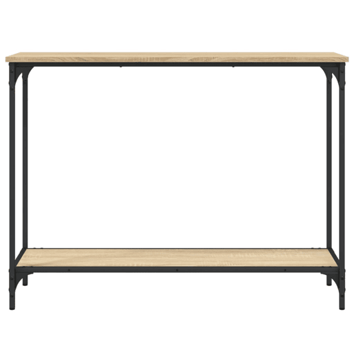 Mesa Consola - Mesa De Entrada 101x30,5x75cm derivados de madeira carvalho sonoma