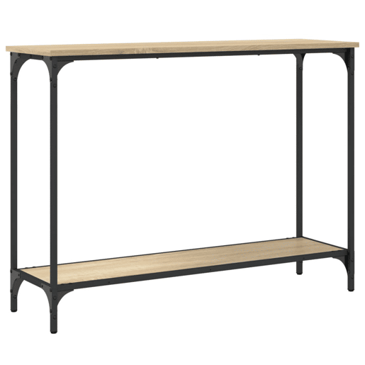 Mesa Consola - Mesa De Entrada 101x30,5x75cm derivados de madeira carvalho sonoma