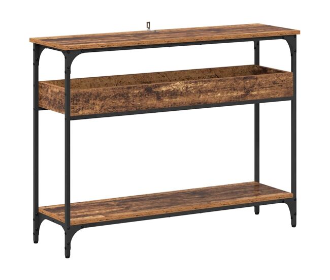 Mesa consola - mesa de entrada madera vieja 100 x 29 x 75 cm madera contrachapada