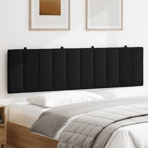 Almofadão de Cabeceira - Cabeceira de cama 180 cm tecido preto