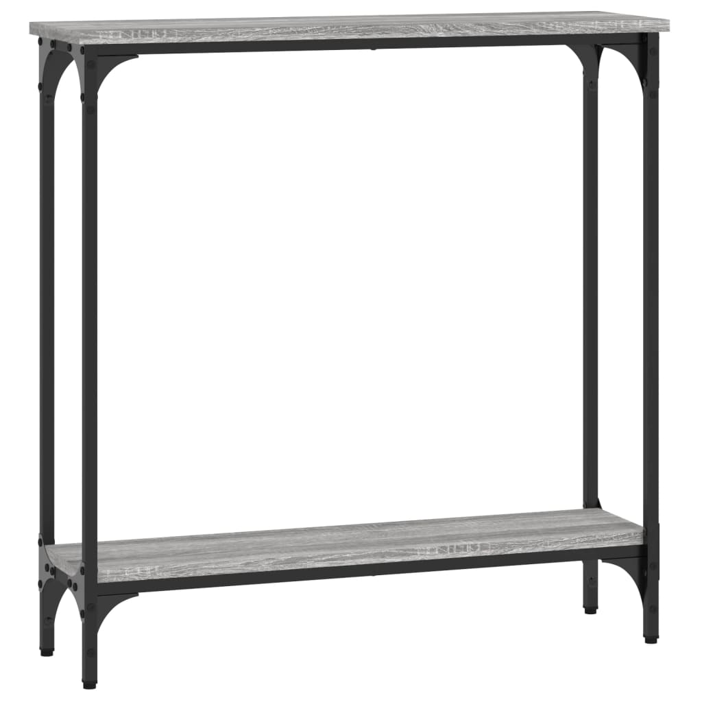 Mesa consola - mesa de entrada madera de ingeniería gris sonoma 75x22,5x75 cm
