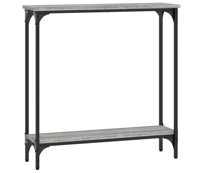 Mesa consola - mesa de entrada madera de ingeniería gris sonoma 75x22,5x75 cm