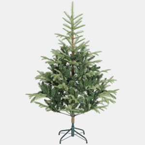 HOMCOM Árvore de Natal Artificial 150 cm Árvore de Natal com 492 Ramos Densos e Suporte Metálico Dobrável Montagem Fácil para Interior Verde
