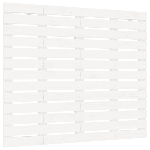 Cabeceira - Cabeceira de cama de parede 146x3x91,5cm madeira de pinho maciça branco