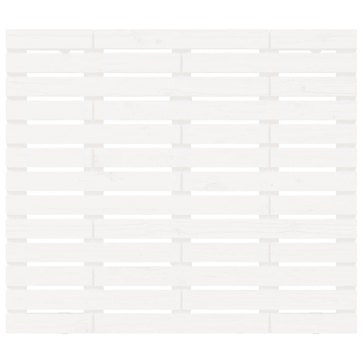 Cabeceira - Cabeceira de cama de parede 146x3x91,5cm madeira de pinho maciça branco