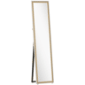 HOMCOM Espelho de Pé 157x37 cm Espelho Corpo Inteiro Grande com Moldura Bicolor para Utilizar Inclinado ou Suspenso para Sala Quarto Corredor Entrada Madeira