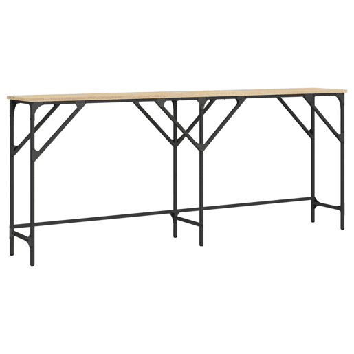 Mesa Consola - Mesa De Entrada 180x29x75 cm derivados de madeira carvalho sonoma