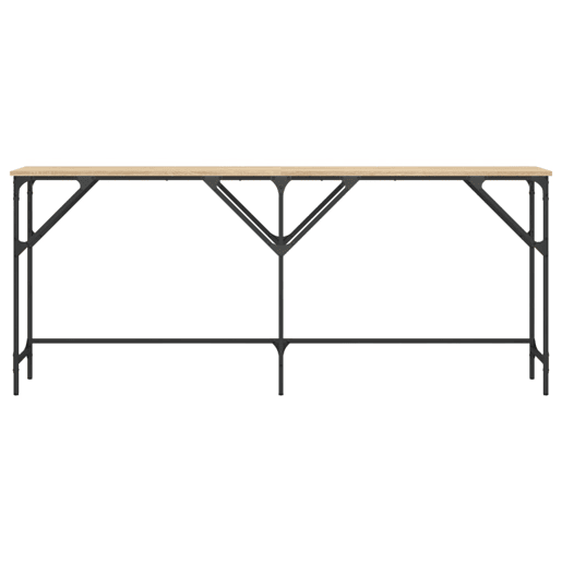 Mesa Consola - Mesa De Entrada 180x29x75 cm derivados de madeira carvalho sonoma