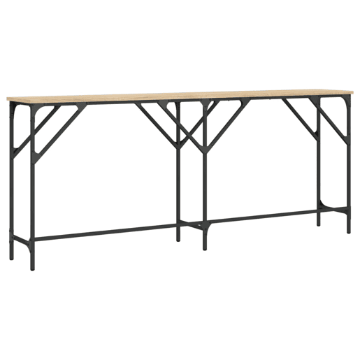 Mesa Consola - Mesa De Entrada 180x29x75 cm derivados de madeira carvalho sonoma