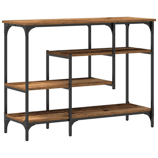 Mesa Consola - Mesa De Entrada com prateleira Madeira antiga 100 x 35 x 75 cm