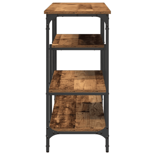 Mesa Consola - Mesa De Entrada com prateleira Madeira antiga 100 x 35 x 75 cm