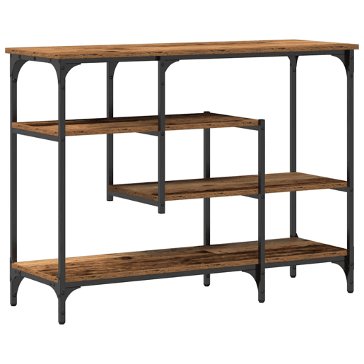 Mesa Consola - Mesa De Entrada com prateleira Madeira antiga 100 x 35 x 75 cm