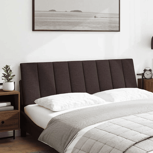 Almofadão de Cabeceira - Cabeceira de cama 160 cm tecido castanho-escuro Almofadão de Cabeceira - Cabeceira de cama 160 cm tecido castanho-escuro